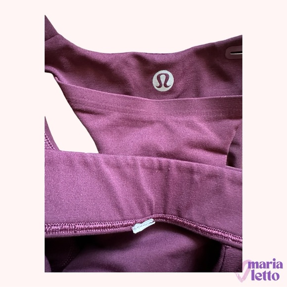 Lululemon Sports Bra, Maroon, Size 4 - Picture 4 of 5